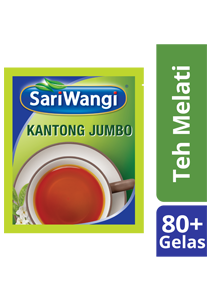 SariWangi Teh Melati Kantong Jumbo 4x20g - SariWangi Teh Melati kantong jumbo. Menghasilkan rasa teh khas Indonesia dalam jumlah banyak dengan cara yang praktis