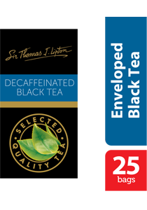 Lipton Decaffeinated Stl 25x2g - Sir Thomas Lipton range, premium quality from the World's #1 tea brand