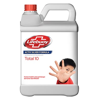 Lifebuoy Hand Soap 4L - Removes Bacteria and Germs in 10 seconds.