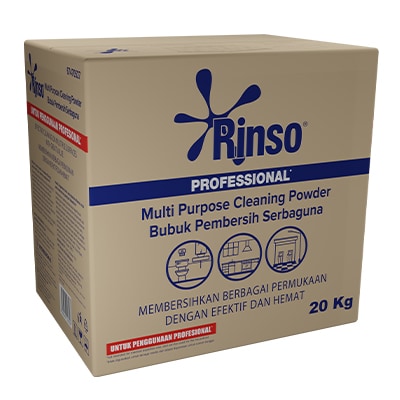 Rinso Pro All Purpose Powder 20kg - Lebih Hemat & Cepat Untuk Membersihkan Berbagai Permukaan.