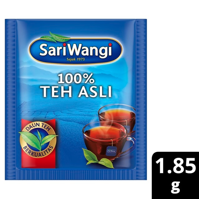 SariWangi Asli Teh Hitam Celup Enveloped - SariWangi Teh Asli, teh hitam khas Indonesia yang memberikan aroma & warna yang pas untuk
melengkapi berbagai sajian makanan.