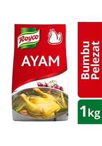 Royco Bumbu Pelezat Rasa Ayam 1kg - Penyedap khas Indonesia untuk hasilkan masakan dengan citarasa gurih & rasa daging yang mantap!