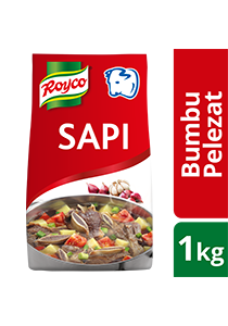 Royco Bumbu Pelezat Rasa Sapi 1kg - Penyedap khas Indonesia untuk hasilkan masakan dengan citarasa gurih & rasa daging yang mantap!