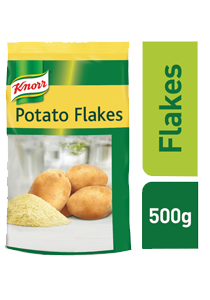 Knorr Potato Flakes 500g - Knorr Potato Flake gives you quality potatoes in ONE PEEL to create 3.7kg of mashed potato base
