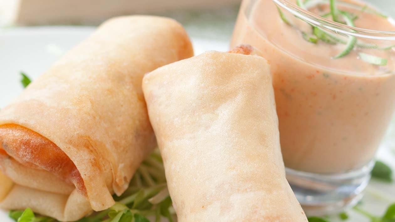 Mayo Spring Rolls With Peanut Sauce – - Recipe Mayo Spring Rolls With Peanut Sauce – - Recipe