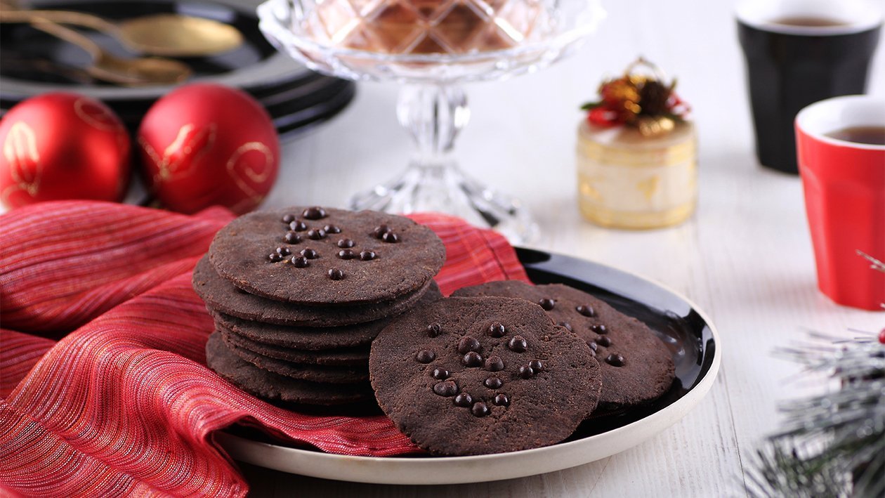 Black Choco Thin Cookies – - Resep
