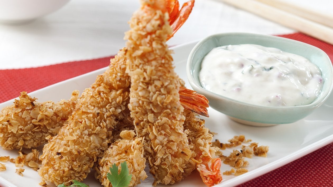 Cereal Prawn Pineapple & Lime Mayo – - Recipe