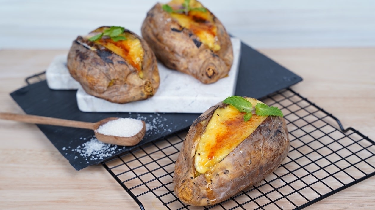 Sweet Potato Crème Brulee Salted Egg – - Recipe