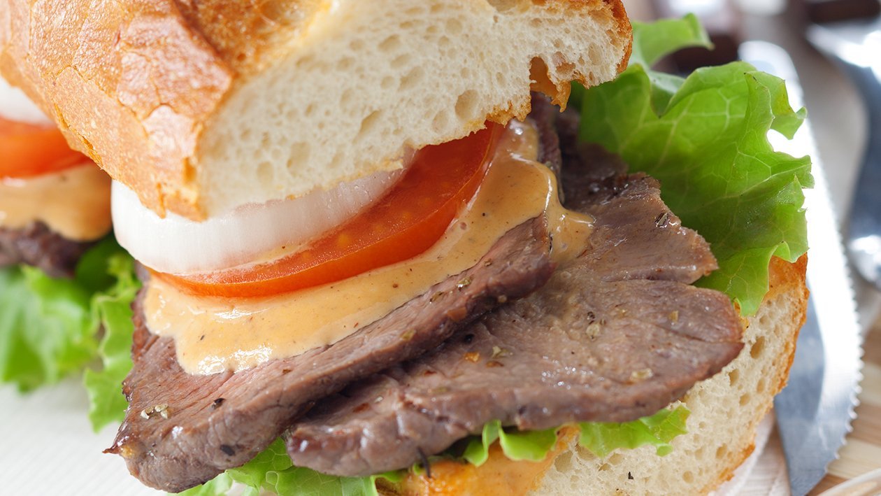 Steak Sandwich with BBQ Mayo – - UFS