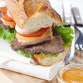 Steak Sandwich with BBQ Mayo Steak Sandwich with BBQ Mayo