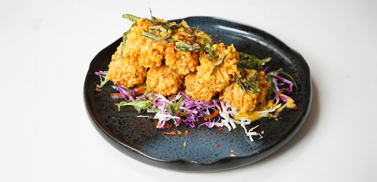 Bubble Tempeh with Salted Egg Sauce – - Recipe