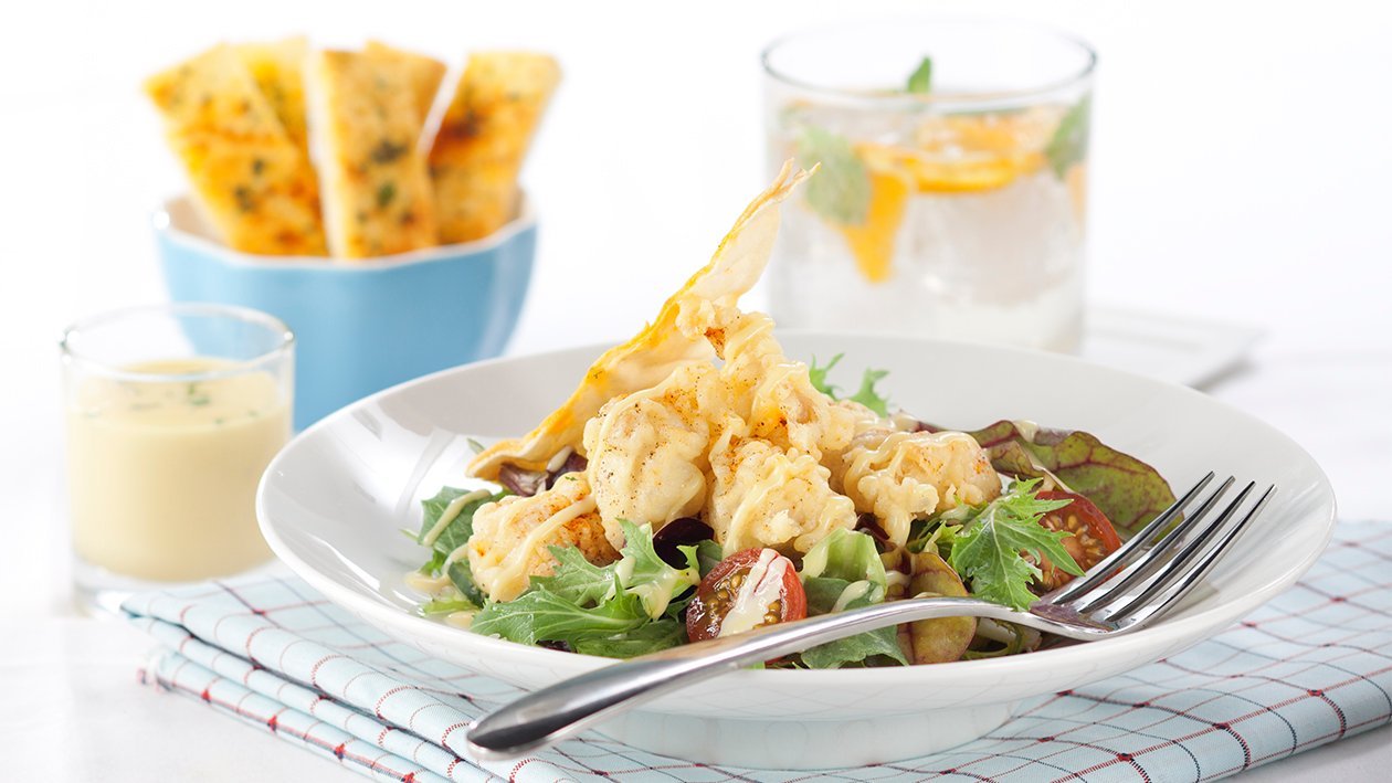 Chicken Salad with Garlic Soy Mayo – - Resep
