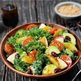 Kale Salad Balsamic Bango Dressing