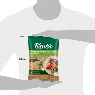 Knorr Mushroom & Vegetable Seasoning (NON-MSG) 400gr - Knorr Mushroom & Vegetable Seasoning, Seasoning that can give natural umamti taste of mushroom and vegetable stocks with no added MSG for your helathy yet flavorful dishes
