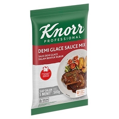 Knorr Saus Demi Glace 500G - Knorr Demiglace, produce a high quality demiglace under 5 minutes.
