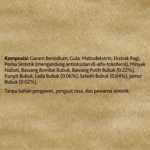 Knorr Mushroom & Vegetable Seasoning (NON-MSG) 400gr - Knorr Mushroom & Vegetable Seasoning, bumbu yang dapat memberi rasa umami alami khas jamur dan kaldu sayuran tanpa tambahan MSG untuk hidangan Anda yang sehat dan lezat