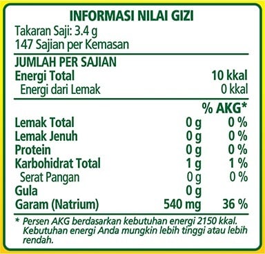 Knorr Bumbu Ekstrak Daging Ayam 500g - Knorr Chicken Powder, yang terbuat dari daging ayam asli menghasilkan kaldu dengan cita rasa yang mantap dan praktis