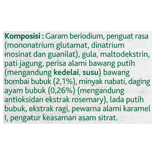 Knorr Bumbu Pelezat Rasa Ayam Rostip 1Kg - Penyedap yang diperkaya bawang putih & lada asli untuk aroma rasa tumisan terbaik.
