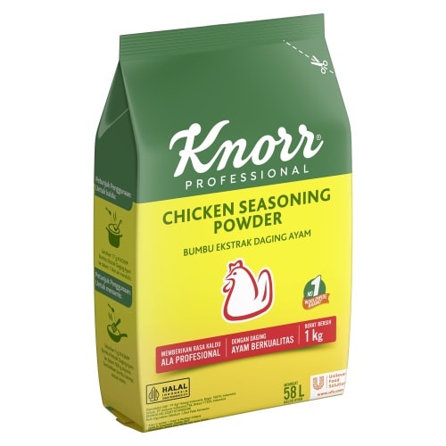 Knorr Bumbu Rasa Ayam 1KG - Knorr Chicken Powder, dengan ekstrak daging ayam asli akan memperkuat rasa hidangan secara keseluruhan