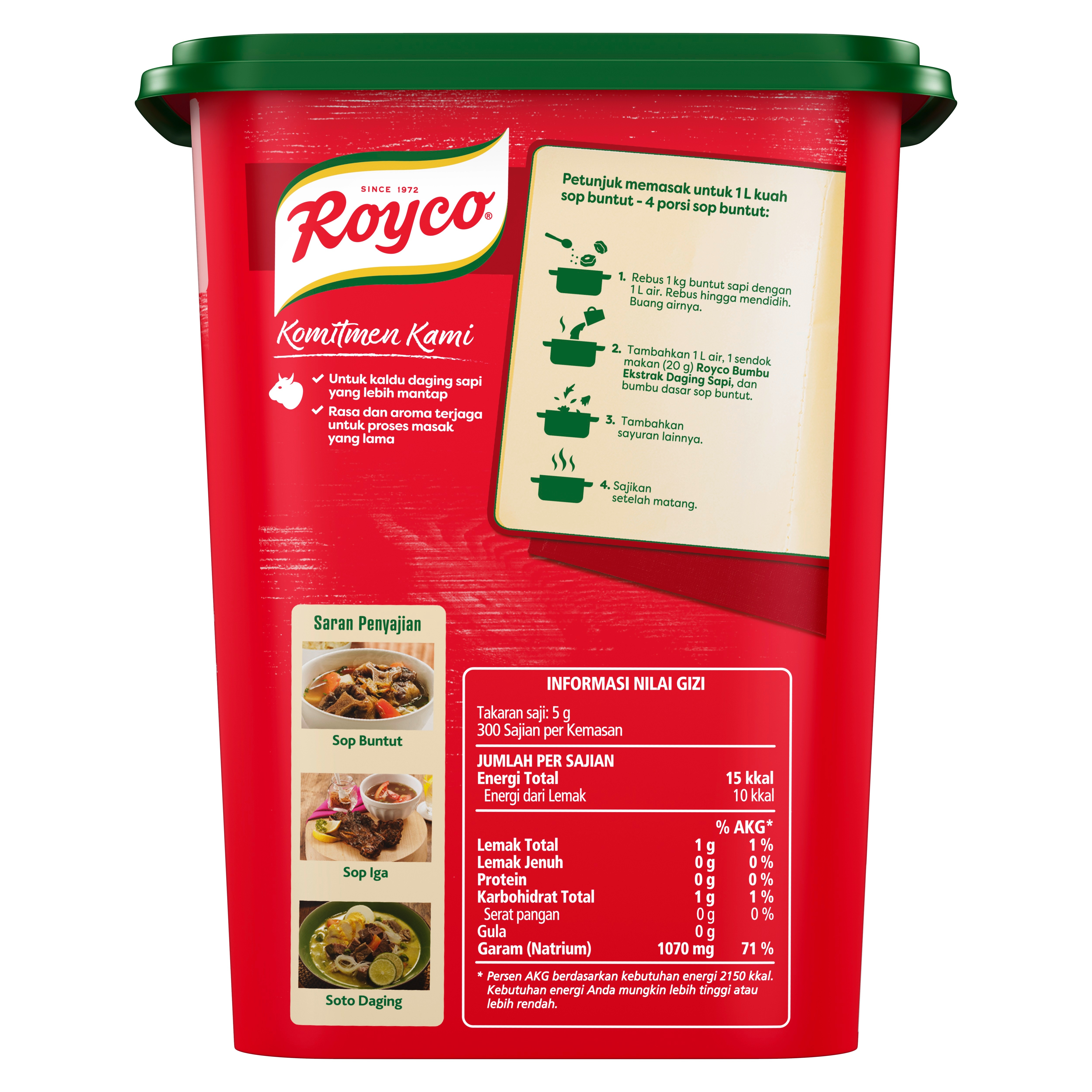 Royco Bumbu Ekstrak Daging Sapi 1.5kg - 