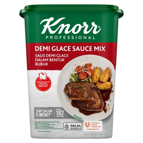 Knorr Saus Demi Glace 1kg - Knorr Demi Glace, membuat saus demi glace berkualitas dan konsisten dalam waktu singkat