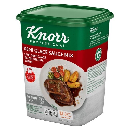 Knorr Saus Demi Glace 1kg - Knorr Demi Glace, membuat saus demi glace berkualitas dan konsisten dalam waktu singkat