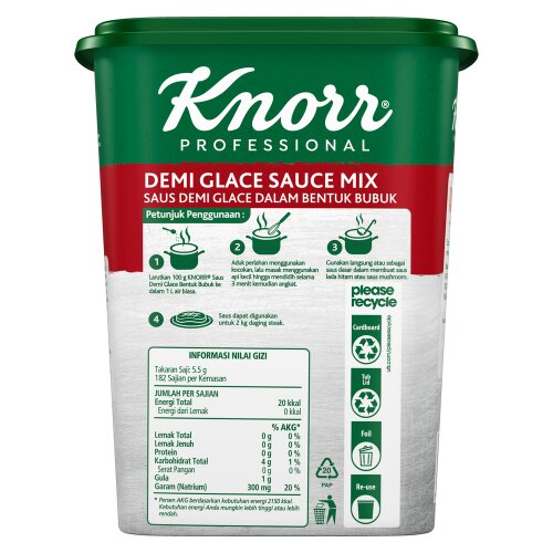 Knorr Saus Demi Glace 1kg - Knorr Demi Glace, membuat saus demi glace berkualitas dan konsisten dalam waktu singkat