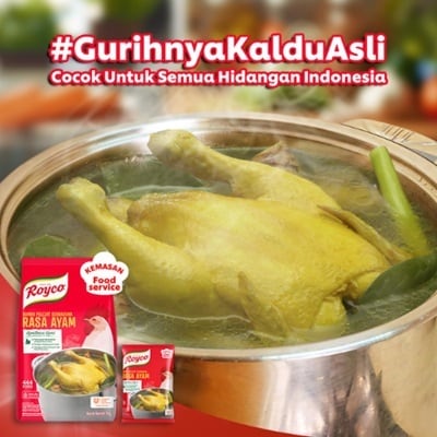 Royco Bumbu Pelezat Rasa Ayam 1kg - Penyedap khas Indonesia untuk hasilkan masakan dengan citarasa gurih & rasa daging yang mantap!