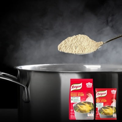 Royco Bumbu Pelezat Rasa Ayam 1kg - Penyedap khas Indonesia untuk hasilkan masakan dengan citarasa gurih & rasa daging yang mantap!