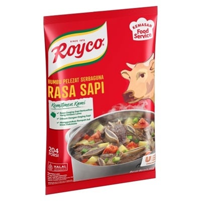 Royco Bumbu Penyedap Rasa Sapi Pouch 460g - Royco, dengan daging & rempah berkualitas untuk hasilkan kaldu mantap, penuh citarasa!