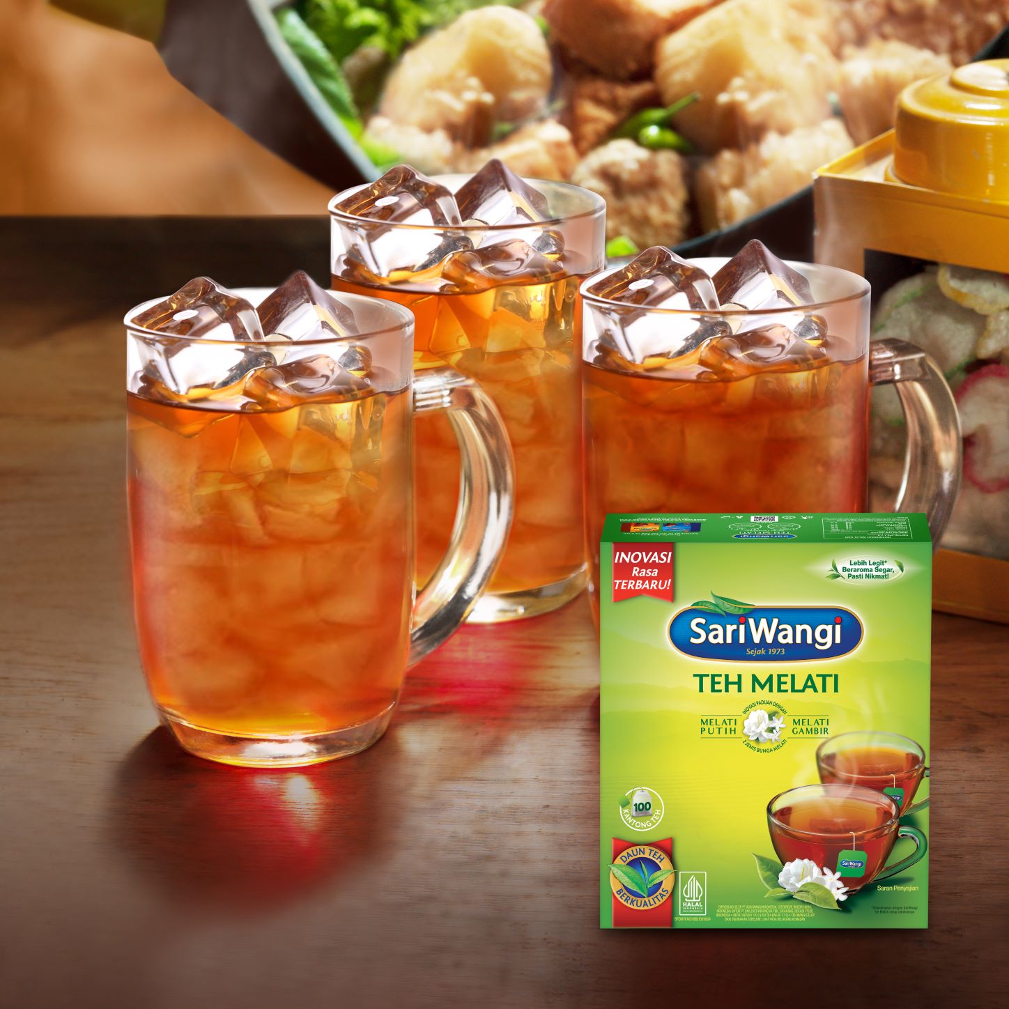 Sarimelati Tea Bag 100 - Sariwangi Teh Melati, dengan formulasi baru. 
Dalam kemasan isi 1000, Lebih ekonomis.