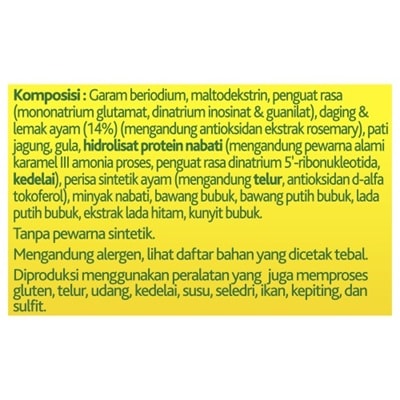 Knorr Bumbu Ekstrak Daging Ayam 200g - Knorr Chicken Powder, dengan ekstrak daging ayam asli akan memperkuat rasa hidangan secara keseluruhan