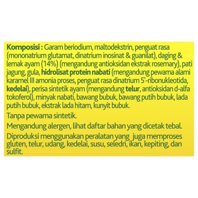 Knorr Bumbu Ekstrak Daging Ayam 200g - Knorr Chicken Powder, dengan ekstrak daging ayam asli akan memperkuat rasa hidangan secara keseluruhan