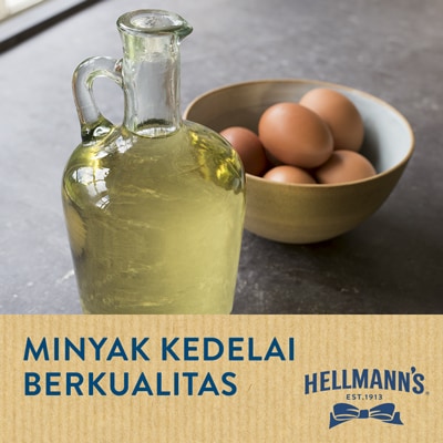 Hellmann’s Real Mayonnaise - Hellmann's Real Mayonnaise, dengan rasa lezat yang seimbang dan tekstur creamy yang pas, pilihan terbaik untuk masakan Anda!