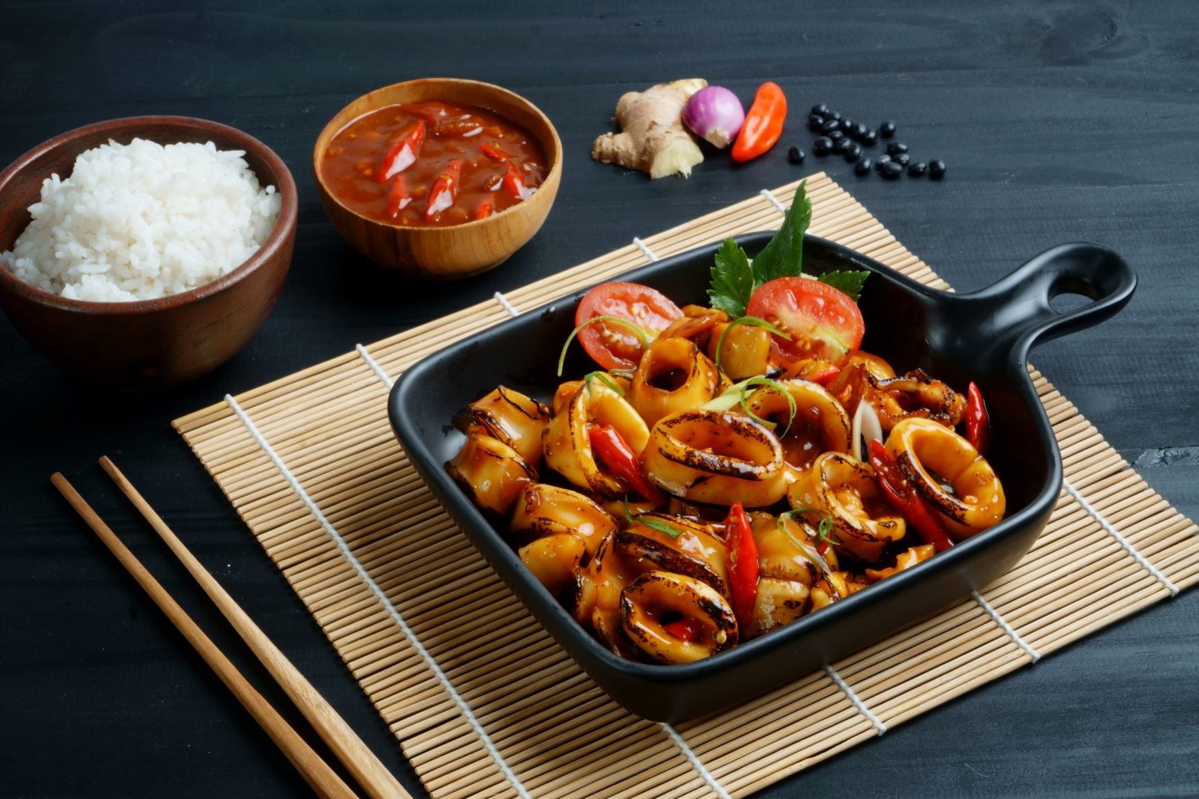 Teppan squid with Rembige Sauce – - Recipe