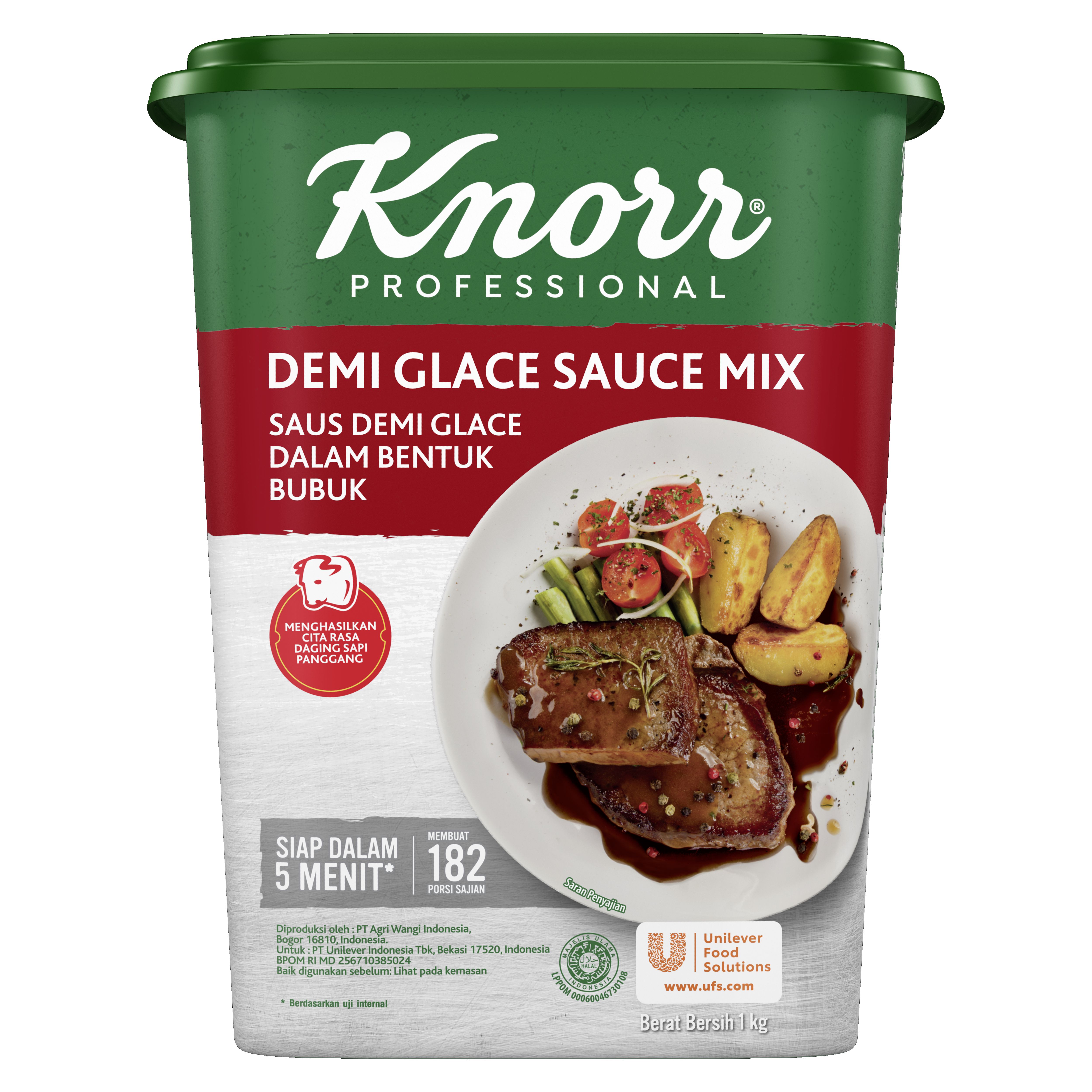 Knorr Saus Demi Glace 1kg - Knorr Demi Glace, membuat saus demi glace berkualitas dan konsisten dalam waktu singkat