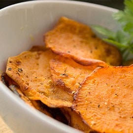 Salted egg cassava chips 