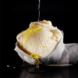 4. Olive oil and vanilla ice cream