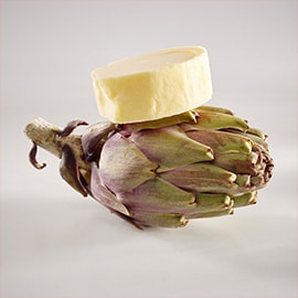 1. Artichokes and butter