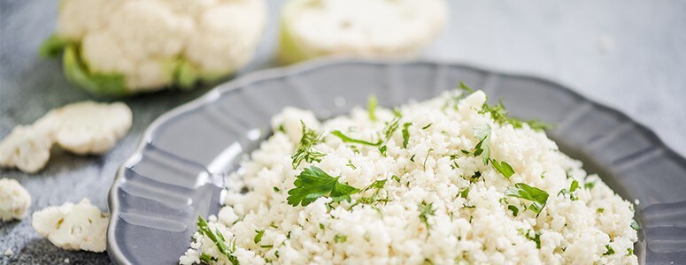 Cauliflower on plate Cauliflower on plate
