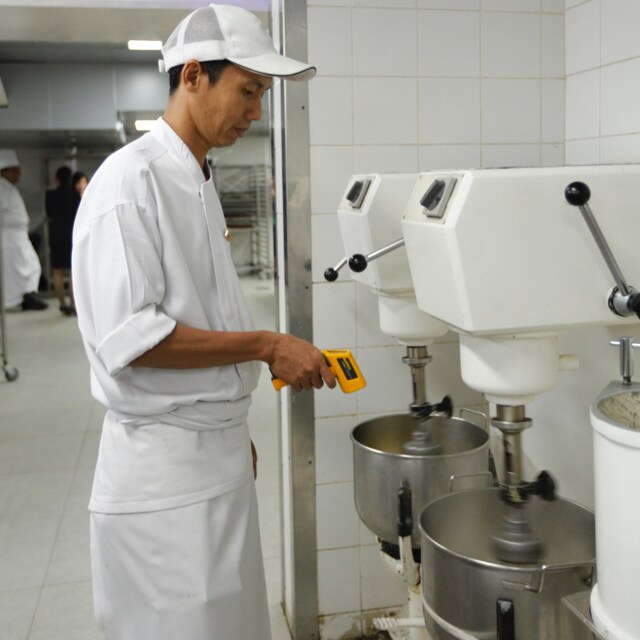Serving up tasty food safe for consumption Serving up tasty food safe for consumption