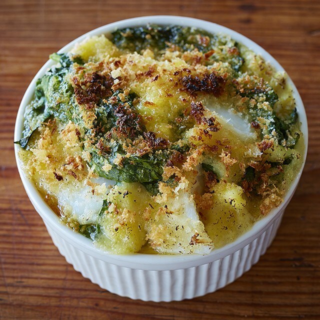 Brandade with Cod and Spinach