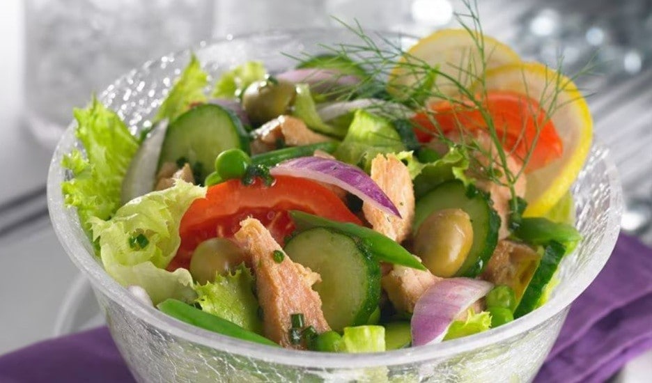 resep salad tuna pelangi