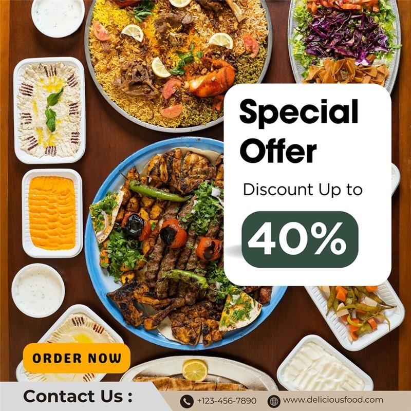 Contoh promosi penawaran istimewa untuk menu restoran. Contoh promosi penawaran istimewa untuk menu restoran.