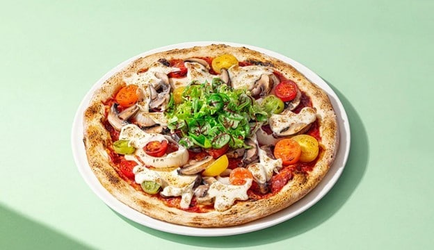 Sourdough Meatless Pizza Sourdough Meatless Pizza