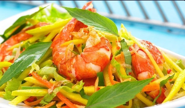 . Shrimp with Green Mango Salad . Shrimp with Green Mango Salad
