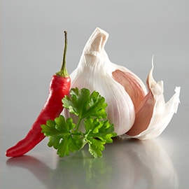 3. Kombinasi cabai, bawang putih, dan peterseli 3. Kombinasi cabai, bawang putih, dan peterseli