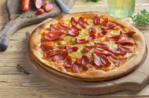 Pizza Sosis Pizza Sosis